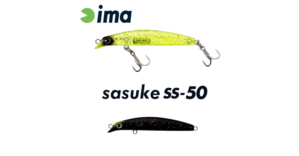 Actieprijs Ima Sasuke SS-50 50mm 1.7g 008 Matt Night Black wobbler