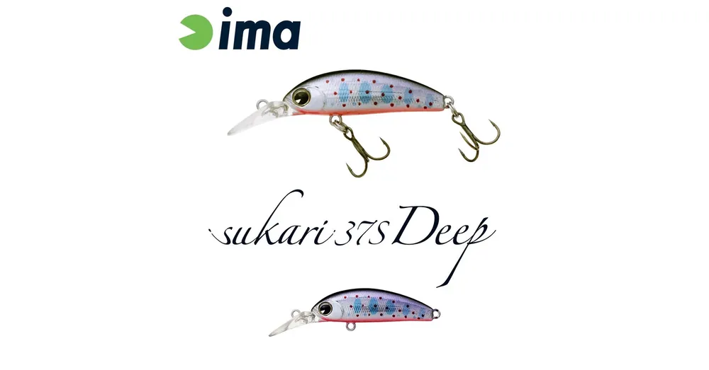 Ima Sukari 37S Deep 37mm 3g 008 Amago wobbler Gereduceerde Prijs