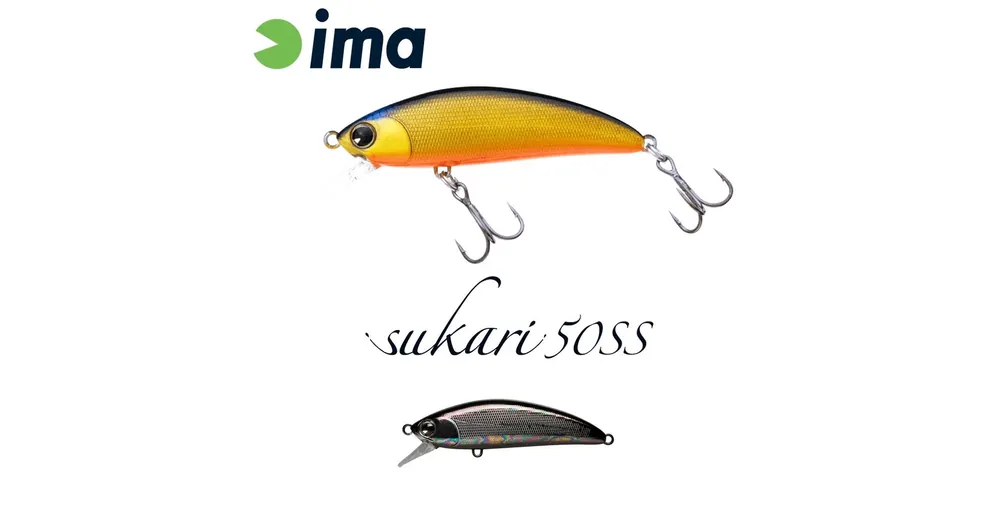 Ima Sukari 50SS 50mm 5g 114 Titanium Black wobbler Direct Verzonden