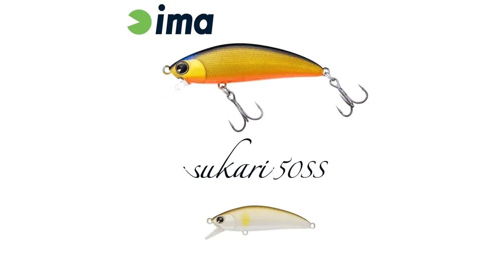 Ima Sukari 50SS 50mm 5g 117 Pearl Ayu wobbler Nieuw