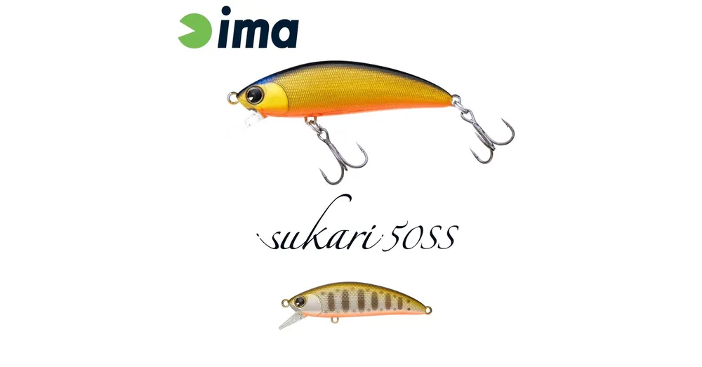 Uitverkoop Ima Sukari 50SS 50mm 5g 120 Pearl Yamame Trout wobbler