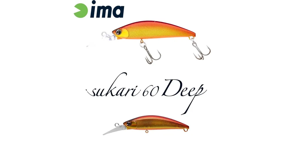 Voordeelprijs Ima Sukari 60 Deep 60mm 8g 001 Akagane wobbler