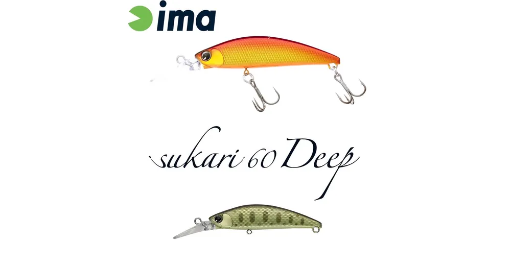 Populair Ima Sukari 60 Deep 60mm 8g 015 Reflect Green wobbler
