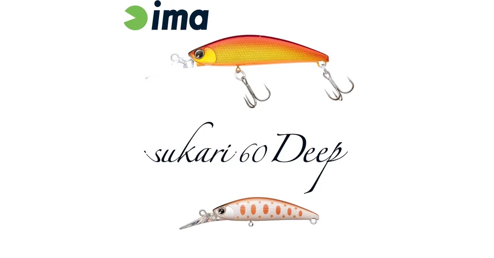Laatste Versie Ima Sukari 60 Deep 60mm 8g 020 Pearl Off White wobbler