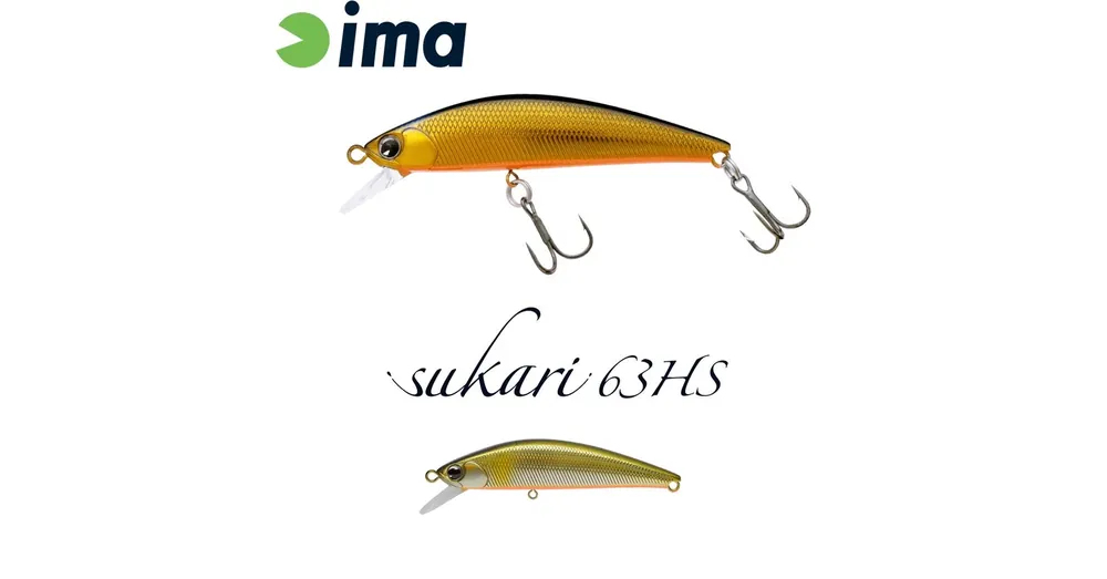 Ima Sukari 63HS 63mm 8g 010 Orange Belly Ayu wobbler Uitverkoop