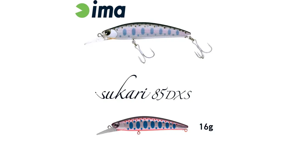 Ima Sukari 85DXS 83mm 16g 002 Amago wobbler Nieuw
