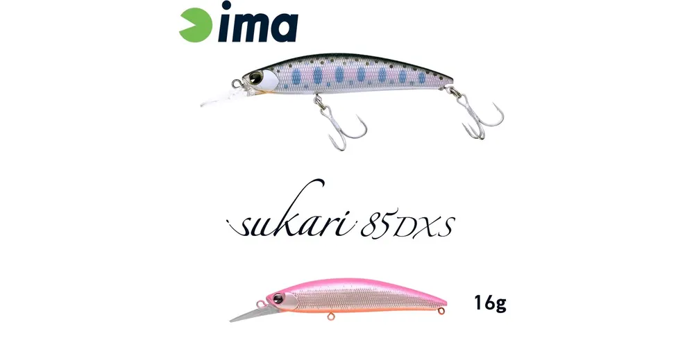 Exclusieve Aanbieding Ima Sukari 85DXS 83mm 16g 007 Pink Back Silver wobbler