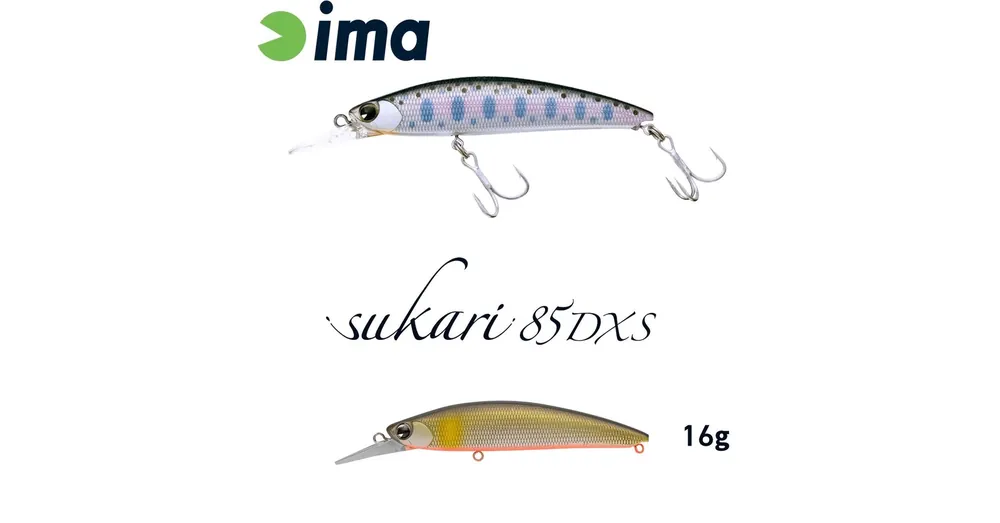 Ima Sukari 85DXS 83mm 16g 010 Orange Belly Ayu wobbler Koop Vandaag