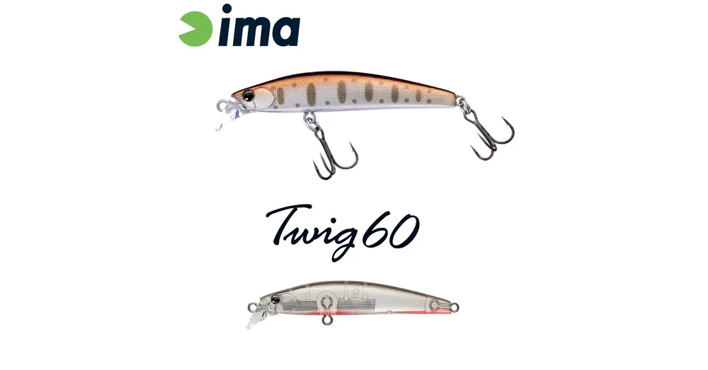 Ima Twig 60S 60mm 6.5g 012 Stream Ghost wobbler Snelle Levering