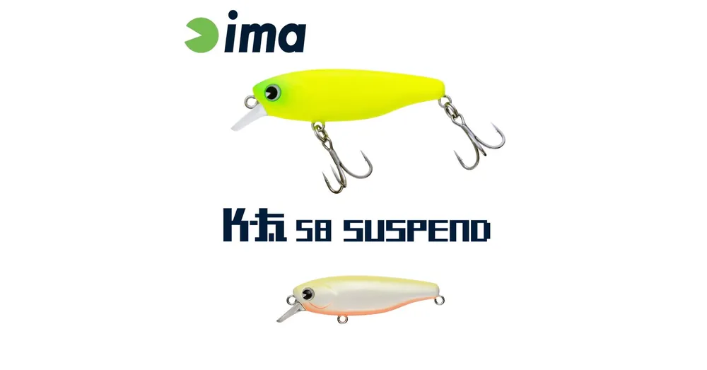 Beperkte Voorraad Ima K-Fat 58 Suspend 58mm 8g 002 Chart Back Pearl wobbler