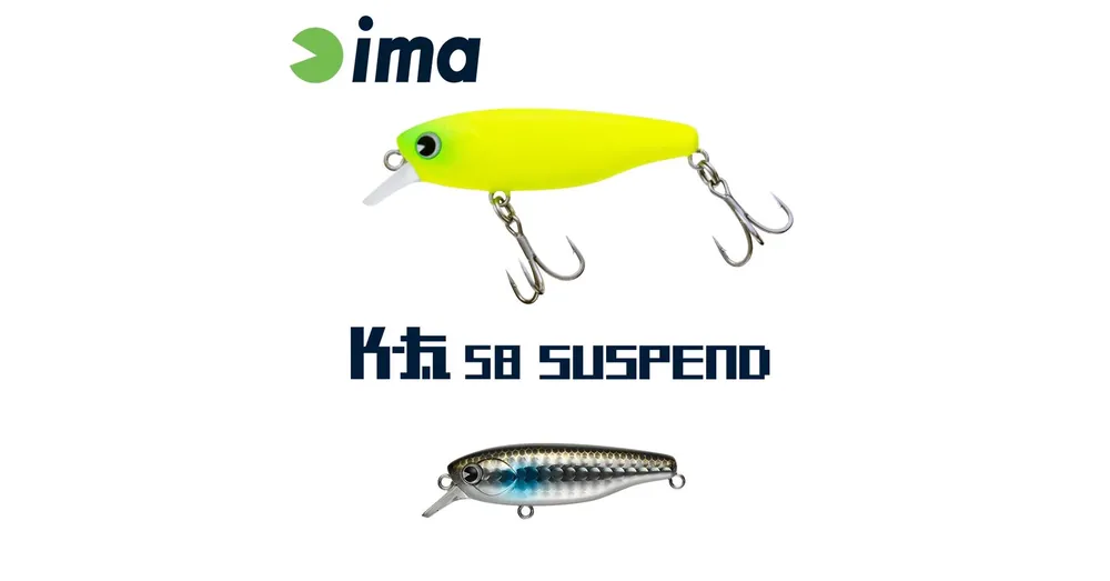 Snelle Levering Ima K-Fat 58 Suspend 58mm 8g 010 Mullet wobbler