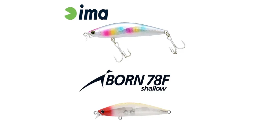 Ima Iborn 78F Shallow 78mm 8.5g 015 Classical Red Head wobbler Gereduceerde Prijs