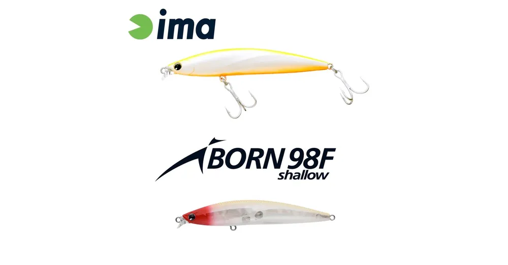 Beperkt Aanbod Ima Iborn 98F Shallow 98mm 13g 017 Classical Red Head wobbler