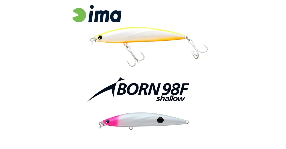 Lage Prijs Ima Iborn 98F Shallow 98mm 13g 020 PH Pearl Dot wobbler
