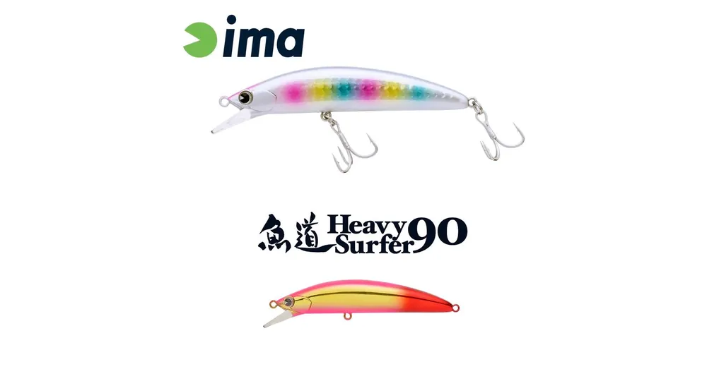 Rechtstreeks Van De Fabrikant Ima Heavy Surfer 90HS 90mm 28g 115 Blody Pink wobbler