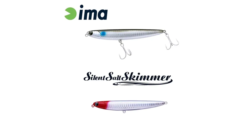 Ima Silent Salt Skimmer 110mm 13g 101 Red Head wobbler Hoge Kwaliteit