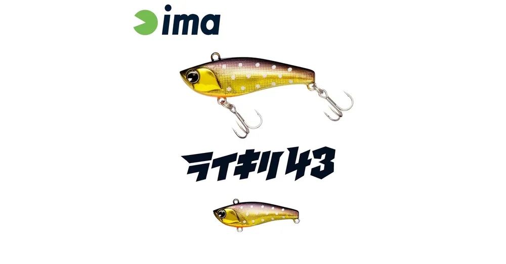 Ima Raikiri Vibration 43S 43mm 4g 010 Char wobbler Express Levering
