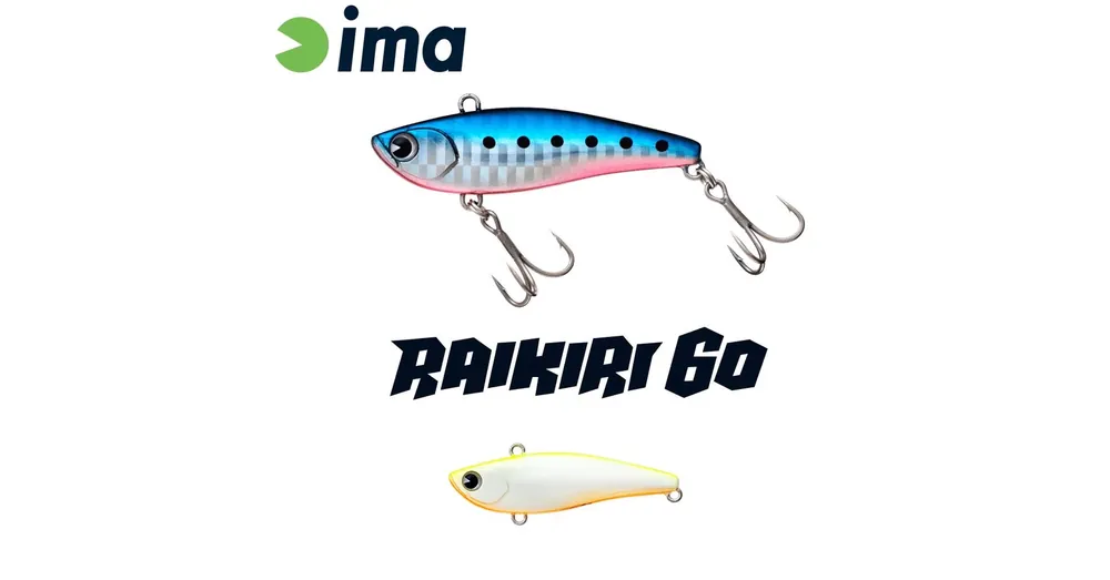 Voordeelprijs Ima Raikiri Vibration 60 60mm 11g 002 Chart Back Pearl wobbler