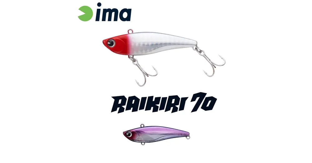Fabrieksprijs Ima Raikiri Vibration 70 70mm 15g 011 Moon Night Shadow wobbler