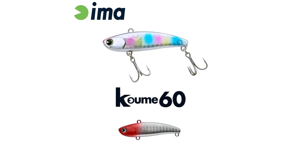 Ima Koume Vibration 60 60mm 11g 101 Red Head wobbler Meest Verkocht