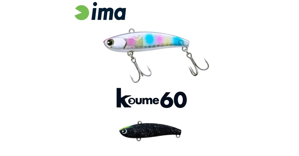 Ima Koume Vibration 60 60mm 11g 119 Matt Night Black wobbler Fabrieksprijs