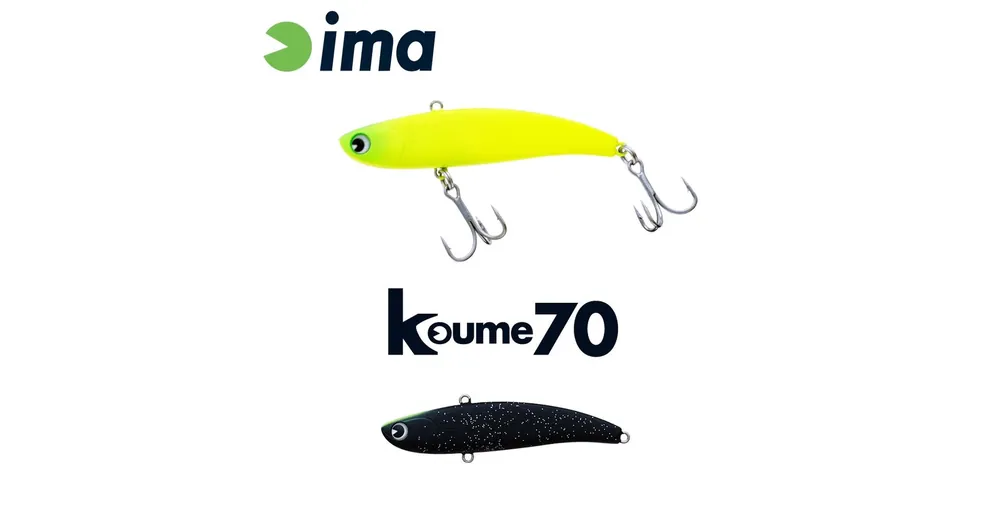 Ima Koume Vibration 70 70mm 13g 119 Matt Night Black wobbler Laatste Versie