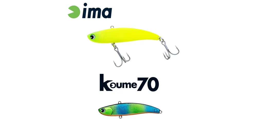 Flitsaanbieding Ima Koume Vibration 70 70mm 13g 121 Kingfisher wobbler