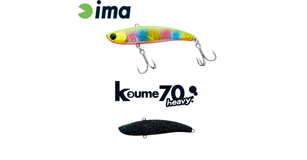 Dagaanbieding Ima Koume Vibration 70 Heavy 70mm 18g 119 Matt Night Black wobbler