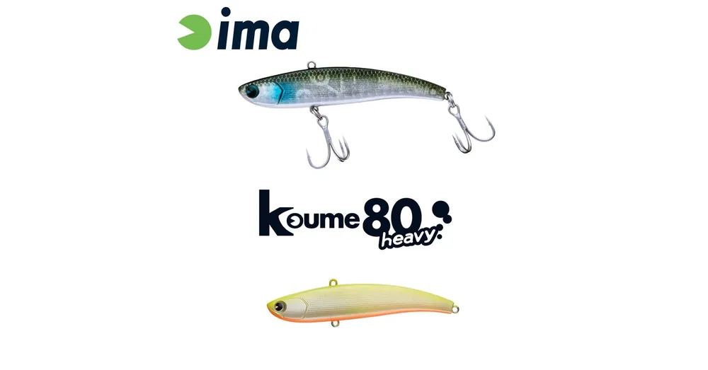 Ima Koume Vibration 80 Heavy 80mm 20g 102 Chart Back Pearl wobbler Gereduceerde Prijs