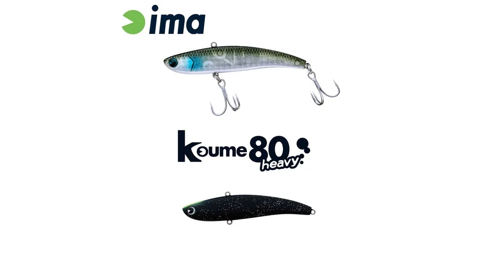 Ima Koume Vibration 80 Heavy 80mm 20g 119 Matt Night Black wobbler Snelle Levering