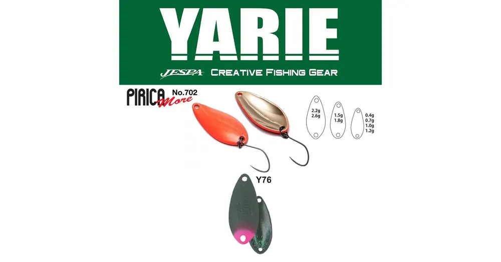 Yarie 702 Pirica More 1.5gr Y76 Olive/Pink Tail kanál villantó Beste Prijs