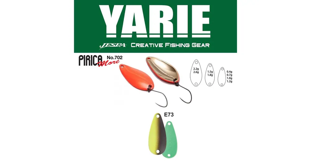 Yarie 702 Pirica More 2.2gr E73 Choco Lemon kanál villantó Nu Kopen