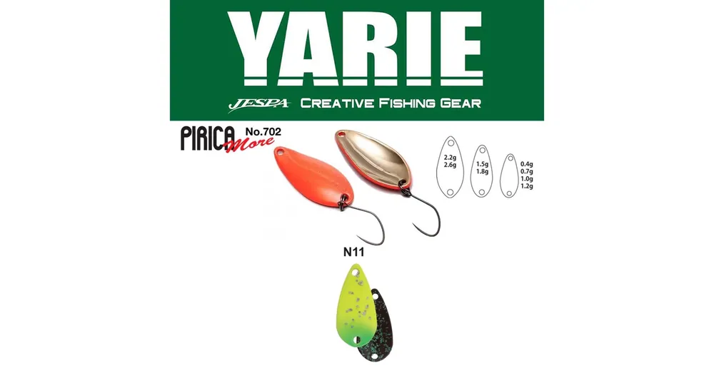 Laatste Kans Yarie 702 Pirica More 2.2gr N11 Nanohana kanál villantó