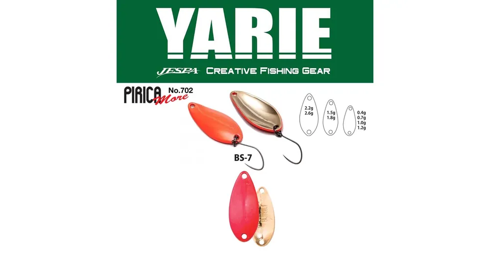 Betaalbaar Yarie 702 Pirica More 2.6gr BS-7 Candy Pink kanál villantó