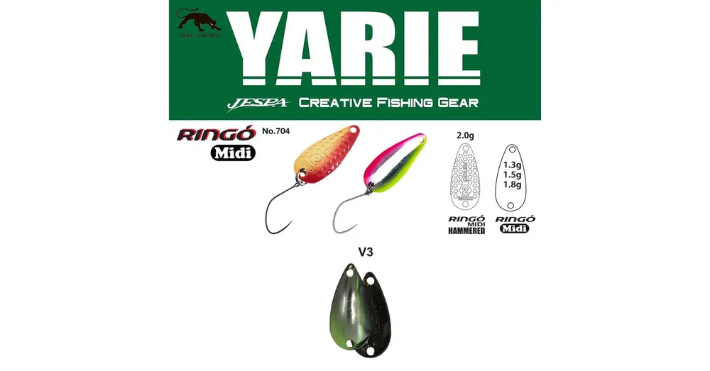 Yarie 704 Ringo Midi 1.5gr V3 Ayu kanál villantó Fabrieksprijs