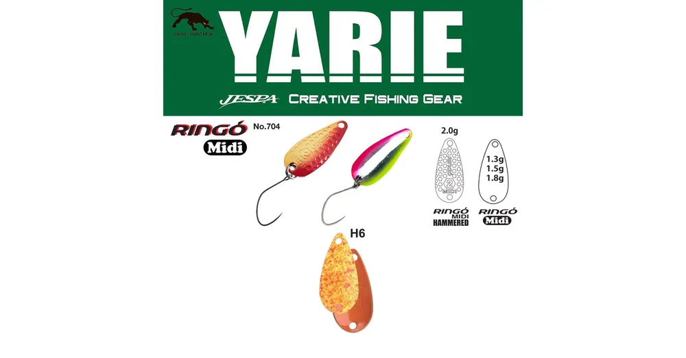 Lage Prijs Yarie 704 Ringo Midi 1.8gr H6 Daidai Squash kanál villantó