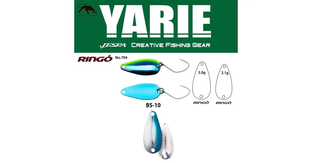 Yarie 704 Ringo 2.1gr BS-10 Blue/Silver kanál villantó Merkproduct
