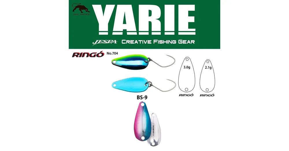 Alleen Vandaag Yarie 704 Ringo 2.1gr BS-9 Blue/Pink kanál villantó