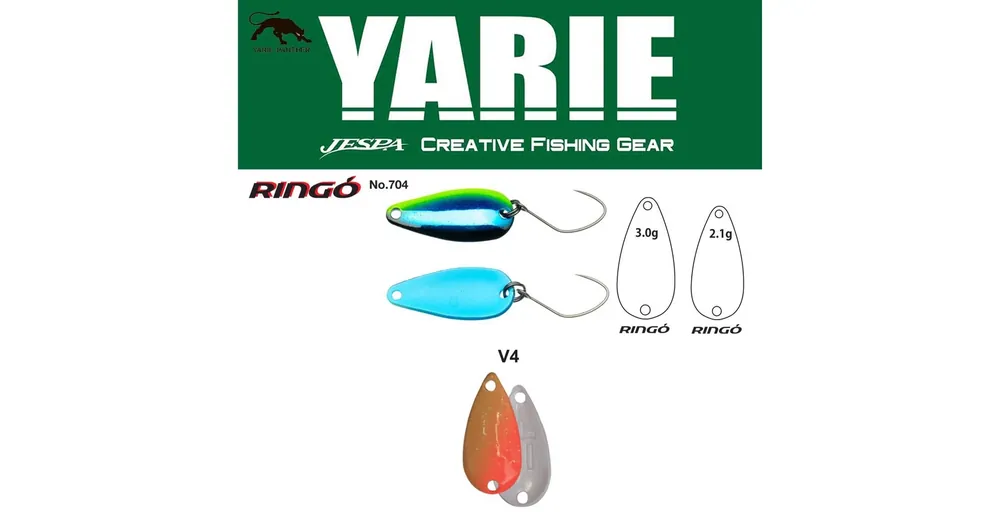 Yarie 704 Ringo 2.1gr V4 MG Ice kanál villantó Gereduceerde Prijs