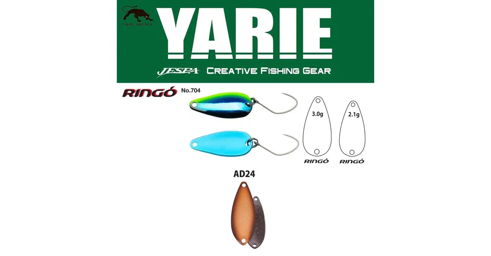 Yarie 704 Ringo 3.0gr AD24 Oyster kanál villantó Beperkt Aanbod