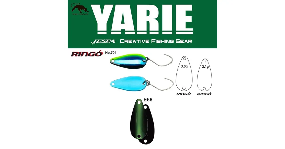 Korting Yarie 704 Ringo 3.0gr E66 Fits Green kanál villantó