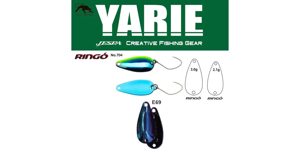 Yarie 704 Ringo 3.0gr E69 Fire Blue kanál villantó Favoriet
