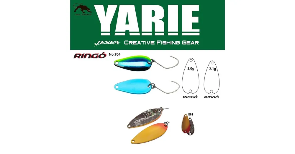 Seizoensaanbieding Yarie 704 Ringo 3.0gr E81 Murasaki Uni kanál villantó
