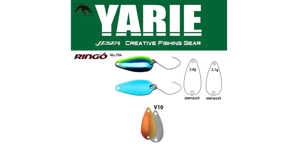 Laatste Versie Yarie 704 Ringo 3.0gr V10 Mix Orange kanál villantó