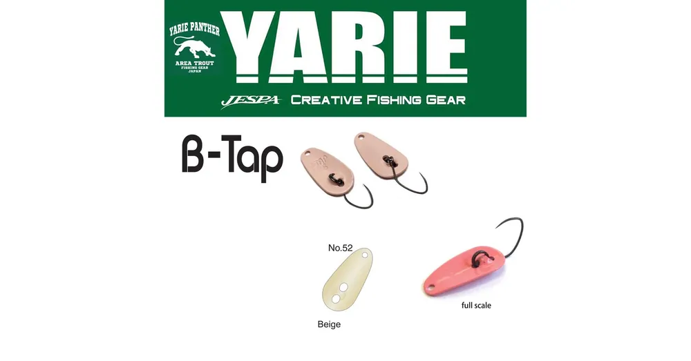 Snelle Levering Yarie 705 B-Tap 1.2gr 52 Beige kanál villantó