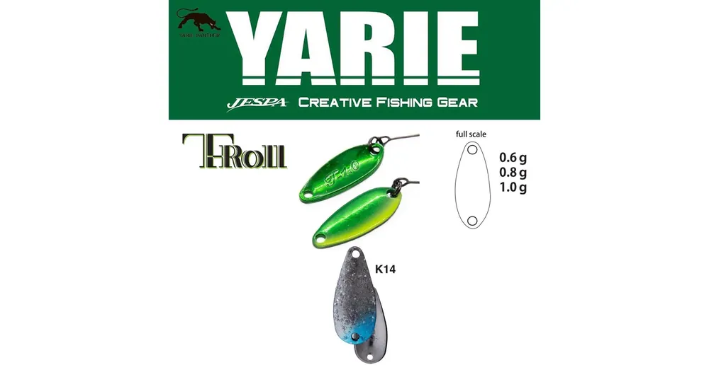 Goedkoop Yarie 707T T-Roll 1.0gr K14 Mobility Blue kanál villantó