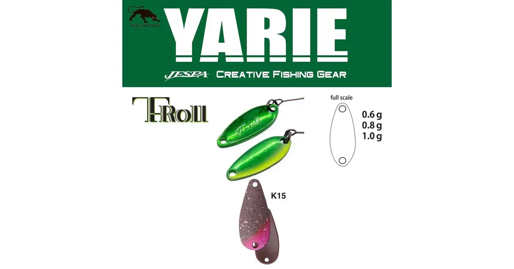 Yarie 707T T-Roll 1.0gr K15 Mobility Pink kanál villantó Meest Verkocht