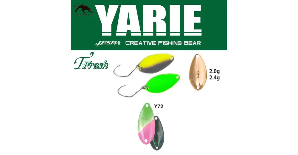 Yarie 708T T-Fresh 2.4gr Y72 Green/Pink kanál villantó Dagaanbieding