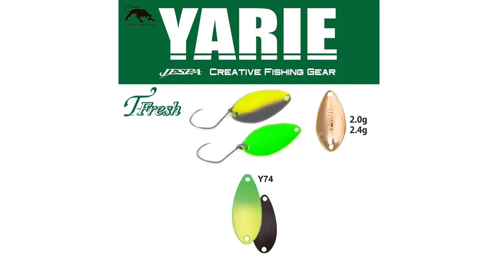 Yarie 708T T-Fresh 2.4gr Y74 Green/Lemon kanál villantó Must-Have