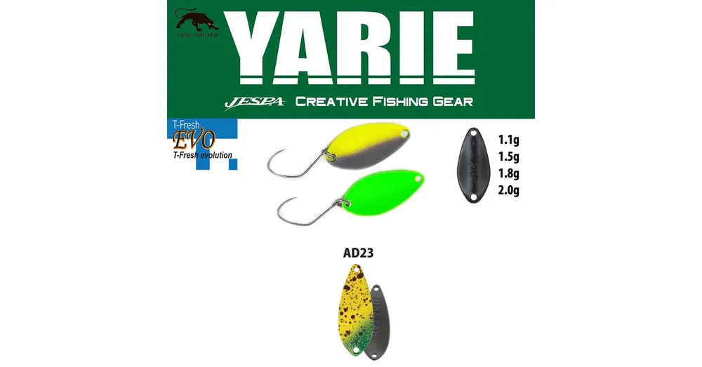 Fabrieksprijs Yarie 710T T-Fresh Evo 1.8gr AD23 Monkey Banana kanál villantó